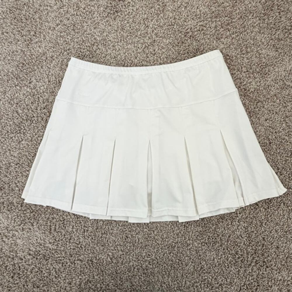 Bolle Skort 15" White Pleated Classic Tennis Athletic Women's Large